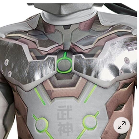 🔥Boys Genji Muscle Costume - Overwatch kids boy New - Picture 3 of 11